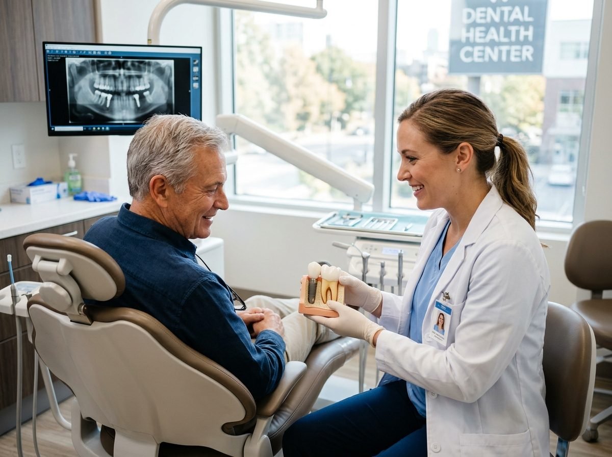 Dental implant consultation and 3D treatment planning at Meenakshi Dental Clinic