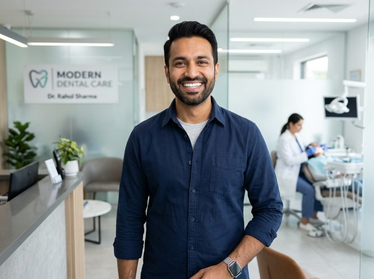 Cosmetic dentistry and teeth whitening transformation at Meenakshi Dental Clinic