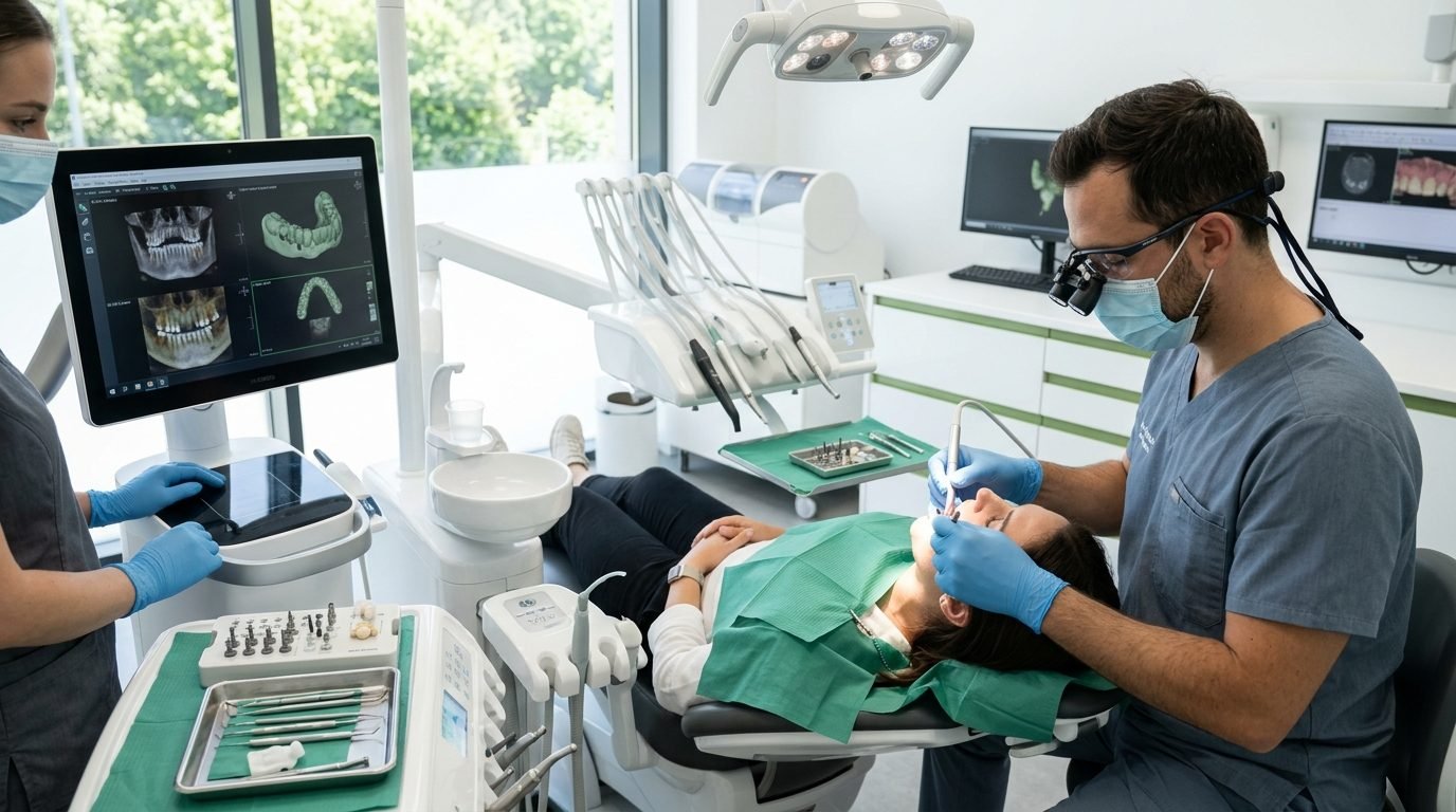 Advanced titanium dental implant consultation and procedure at Meenakshi Dental Clinic